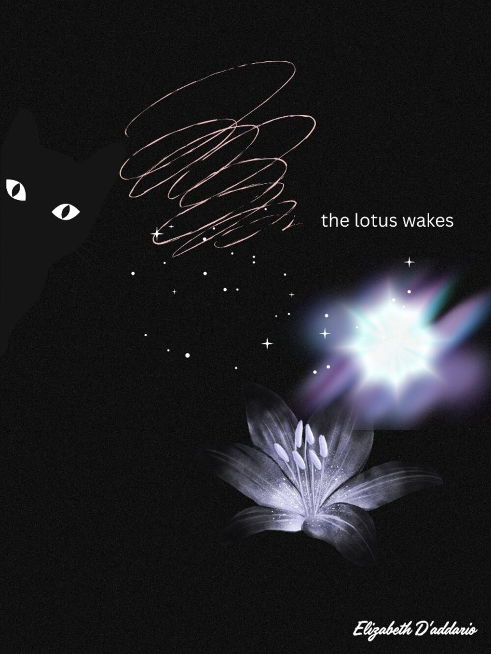 "The Lotus Wakes" Original Art open to resizing upon request. print-on-demand*